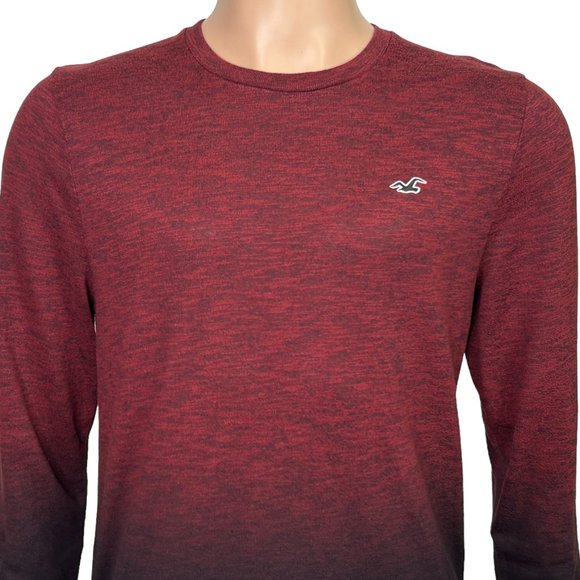 Hollister Men's Red and Black Long Sleeve Shirt - Picture 2 of 11